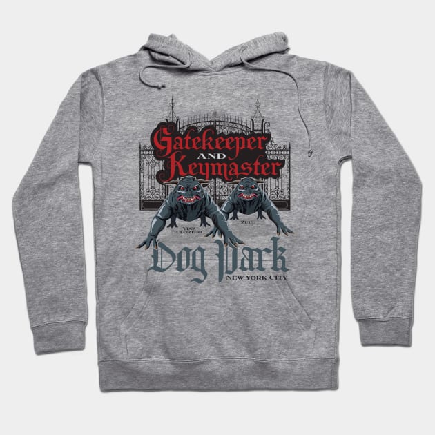 Gatekeeper & Keymaster Dog Park Hoodie by MindsparkCreative